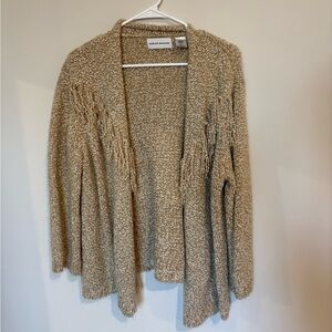 Alfred Dunner Women's Beige Cardigan